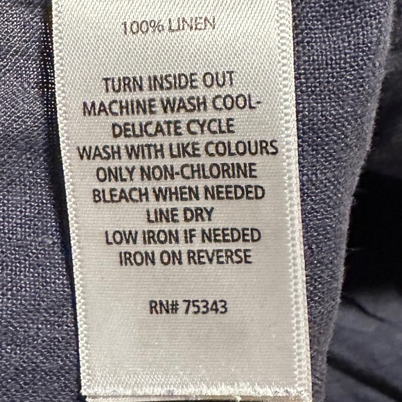 C&C California navy blue linen shorts with drawstring, size S - Picture 4 of 4